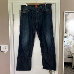 Hugo Boss Regular Relaxed Fit Dark Denim Jeans